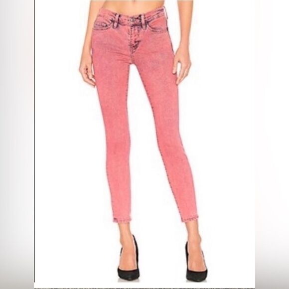 Current/Elliott- The Stiletto Acid Pink Low Rise Jeans- Size 27 - Picture 1 of 10